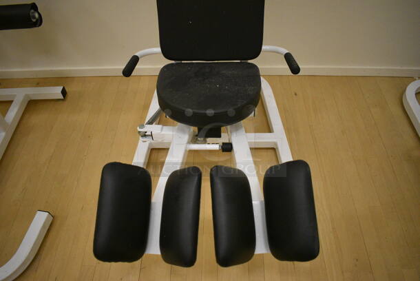 Pace White Metal Adductor Machine. BUYER MUST REMOVE. 30x50x48. (behind squash court - right) - Image 4 of 5