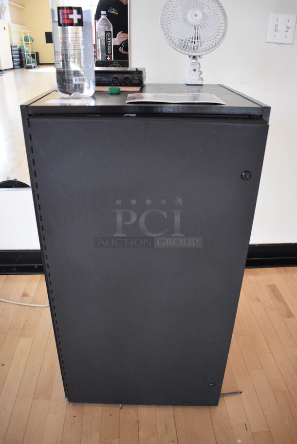 ALL ONE MONEY! Lot of Black Metal AV Cabinet w/ Middle Atlantic Power Amp, AVSG Rack, Rane RPM Multiprocessor, Crown Rack, Tascam CD-200BT, 2 Crown CTs 2000 Racks. BUYER MUST REMOVE. 20.5x19x36.5. (aerobic room)  - Image 2 of 9