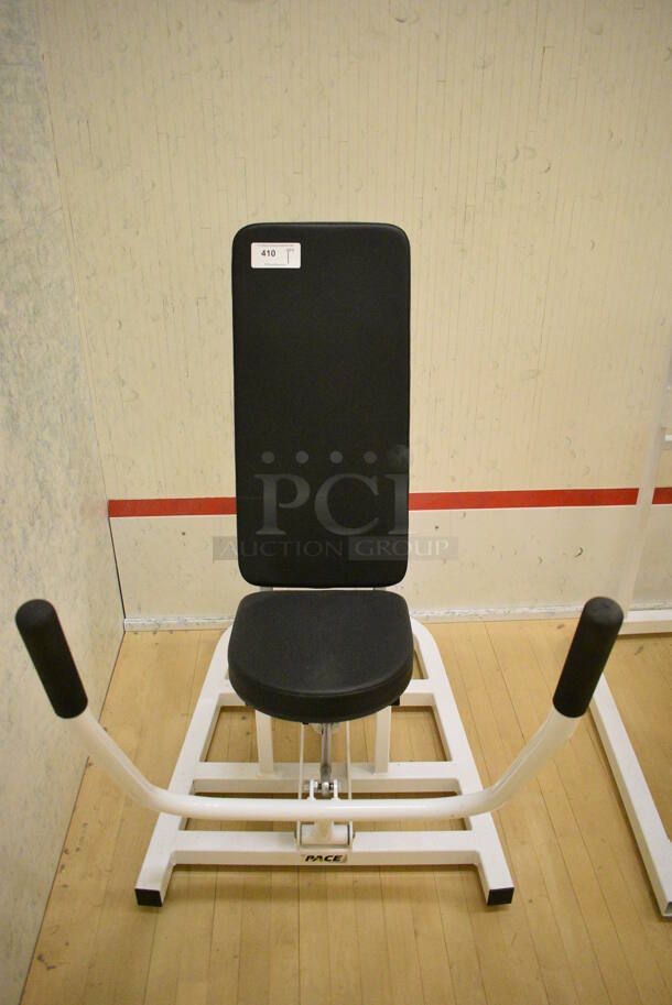 Pace White Metal Arm Machine. BUYER MUST REMOVE. 30x50x48. (behind squash court - right) - Image 1 of 4