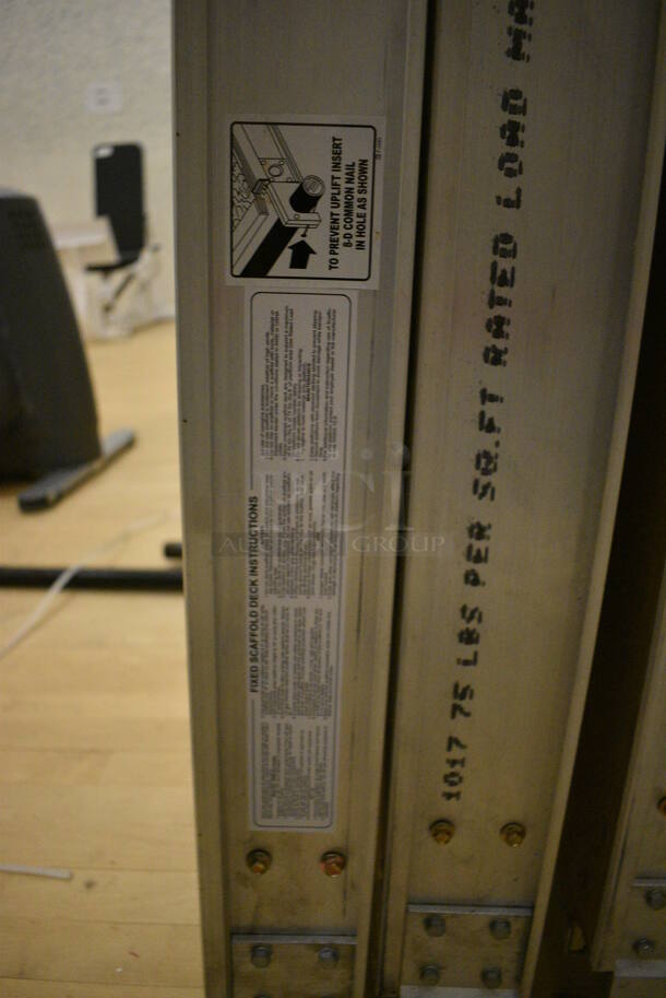 3 Wooden Planks w/ Metal Edges. 87x19x3.5. 3 Times Your Bid! (behind squash court - right) - Image 4 of 4