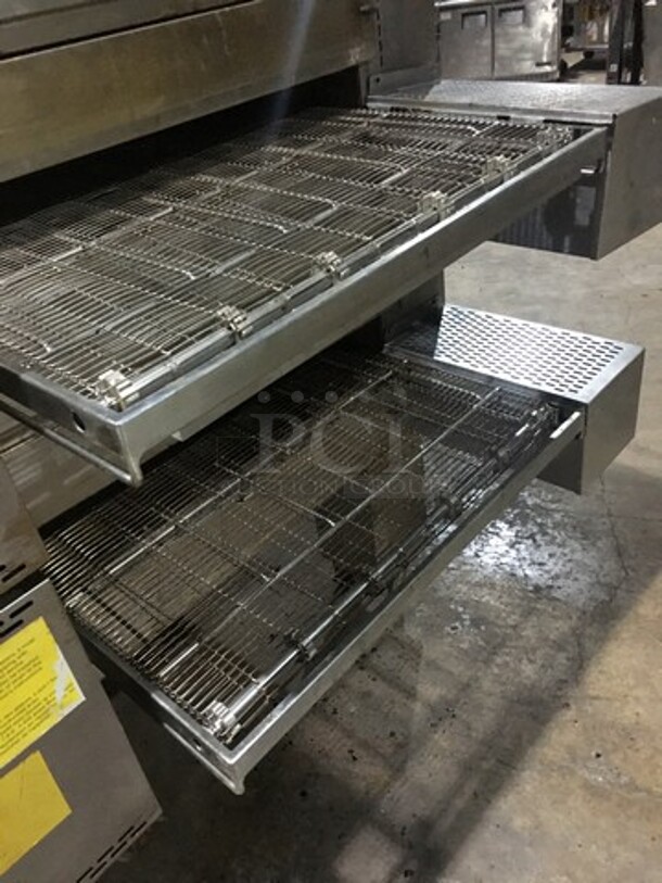 Middleby Marshall Commercial Natural Gas Powered Double Deck Conveyor Pizza Oven! All Stainless Steel! Model PS570G Serial 853650705! 2 X Your Bid! Makes One Unit! - Image 5 of 12