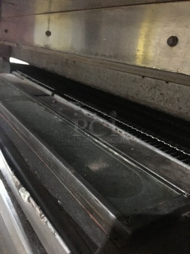 Middleby Marshall Commercial Natural Gas Powered Double Deck Conveyor Pizza Oven! All Stainless Steel! Model PS570G Serial 853650705! 2 X Your Bid! Makes One Unit! - Image 6 of 12