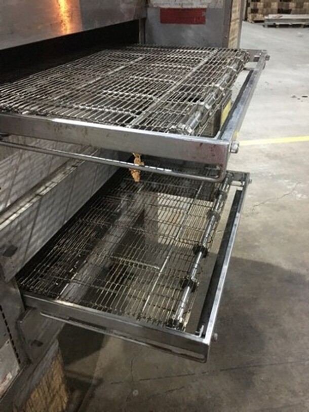 Middleby Marshall Commercial Natural Gas Powered Double Deck Conveyor Pizza Oven! All Stainless Steel! Model PS570G Serial 853650705! 2 X Your Bid! Makes One Unit! - Image 8 of 12