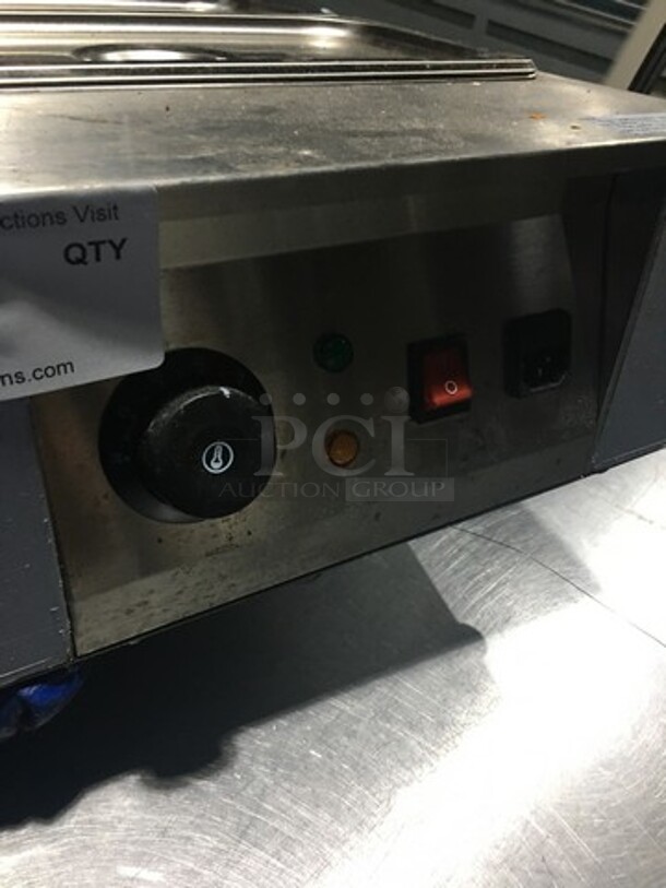 All Stainless Steel Countertop Food Warmer! With Drop In Pans & Lids! Model C2002! 110V! - Image 7 of 9
