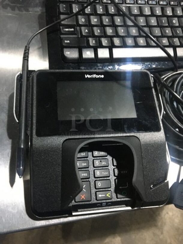 NICE! Gateway Complete POS System! With Keyboard & Scanner! With Corded Telephone! With Verifone Credit Card Reader!  - Image 5 of 8