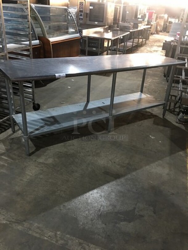 Duke Commercial Work/Prep Table! With Underneath Storage Space! All Stainless Steel! Model 416M! On Legs! - Image 1 of 8