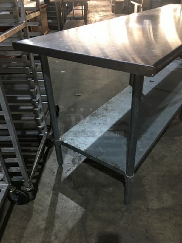 Duke Commercial Work/Prep Table! With Underneath Storage Space! All Stainless Steel! Model 416M! On Legs! - Image 2 of 8