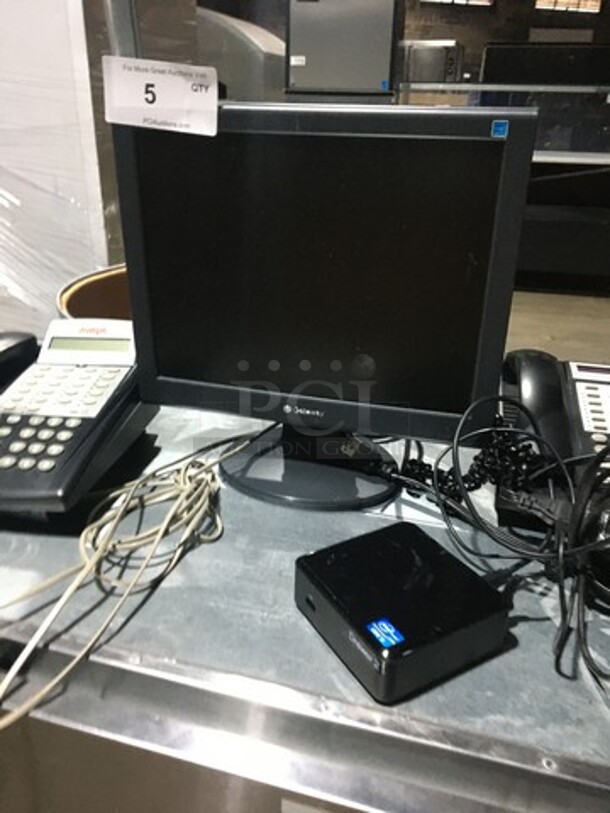 NICE! Gateway Complete POS System! With Keyboard! With 2 Corded Telephones! With Receipt Printer & Dymo Label Maker! - Image 8 of 8