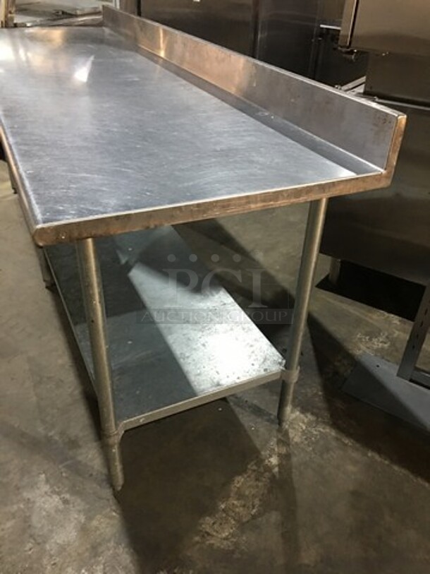 Duke Commercial Work/Prep Table! With Underneath Storage Space! With Backsplash! All Stainless Steel! Model 4165RM! On Legs! - Image 3 of 8