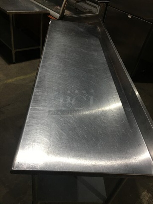 Duke Commercial Work/Prep Table! With Underneath Storage Space! With Backsplash! All Stainless Steel! Model 4165RM! On Legs! - Image 5 of 8