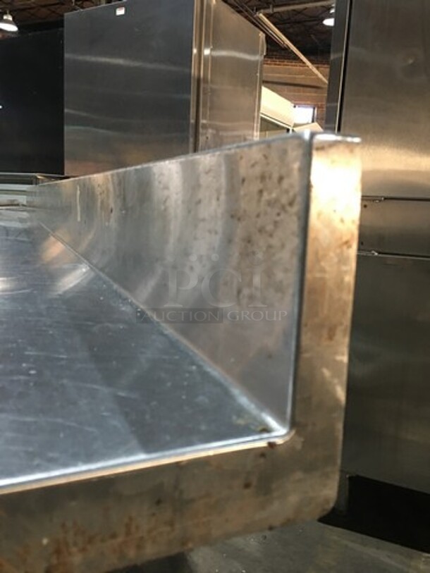 Duke Commercial Work/Prep Table! With Underneath Storage Space! With Backsplash! All Stainless Steel! Model 4165RM! On Legs! - Image 7 of 8