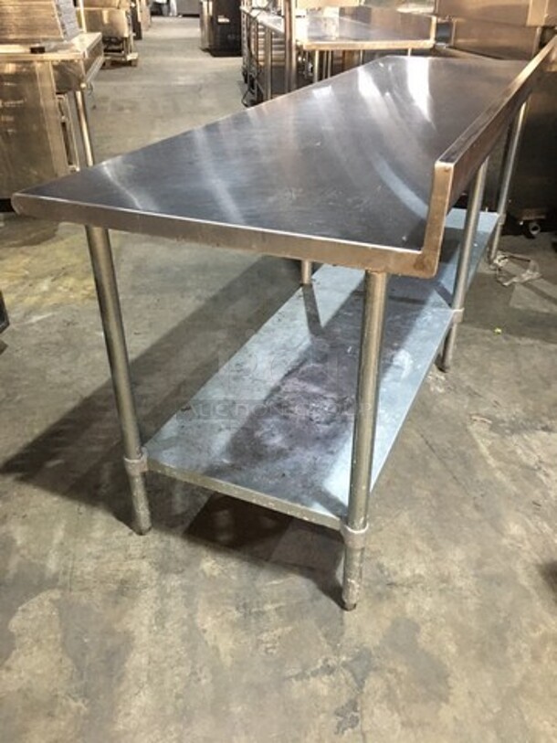 Duke Commercial Work/Prep Table! With Underneath Storage Space! With Backsplash! All Stainless Steel! Model 4165RM! On Legs! - Image 3 of 8