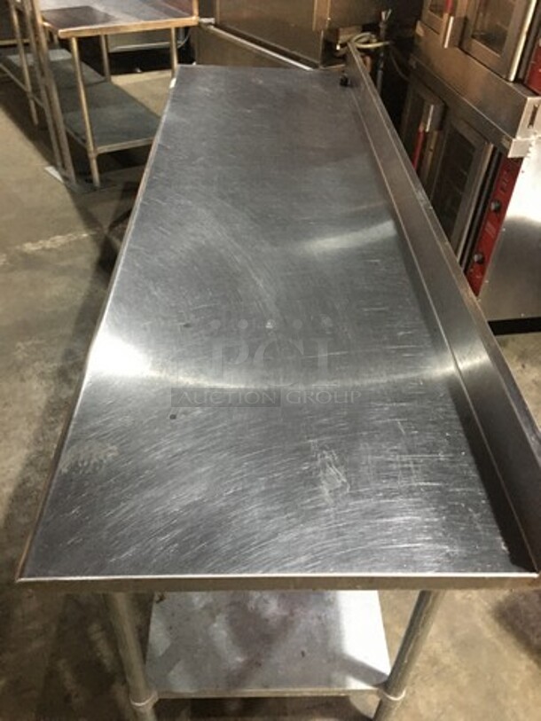 Duke Commercial Work/Prep Table! With Underneath Storage Space! With Backsplash! All Stainless Steel! Model 4165RM! On Legs! - Image 5 of 8