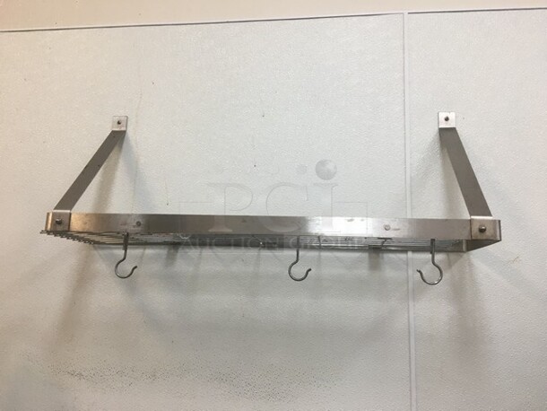 All Stainless Steel Wall Mount Bar Shelf! - Image 1 of 7