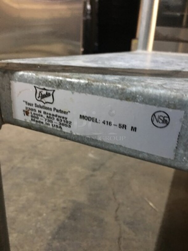 Duke Commercial Work/Prep Table! With Underneath Storage Space! With Backsplash! All Stainless Steel! Model 4165RM! On Legs! - Image 8 of 8