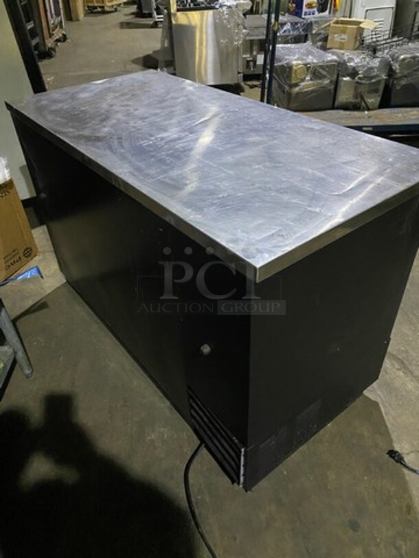 True Commercial Refrigerated 2 Door Bar Back! With Poly Coated Racks! With Stainless Steel Work Top! - Image 4 of 8