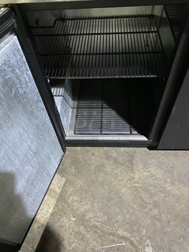 True Commercial Refrigerated 2 Door Bar Back! With Poly Coated Racks! With Stainless Steel Work Top! - Image 5 of 8