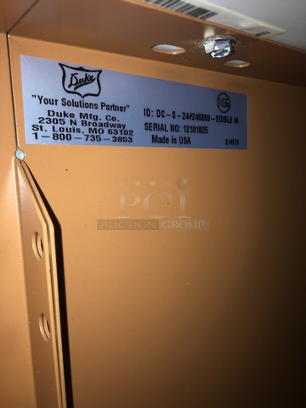 Duke Commercial Serving/Prep Station! With Underneath Storage Shelves! Model DCS24 Serial 12101825! - Image 7 of 7