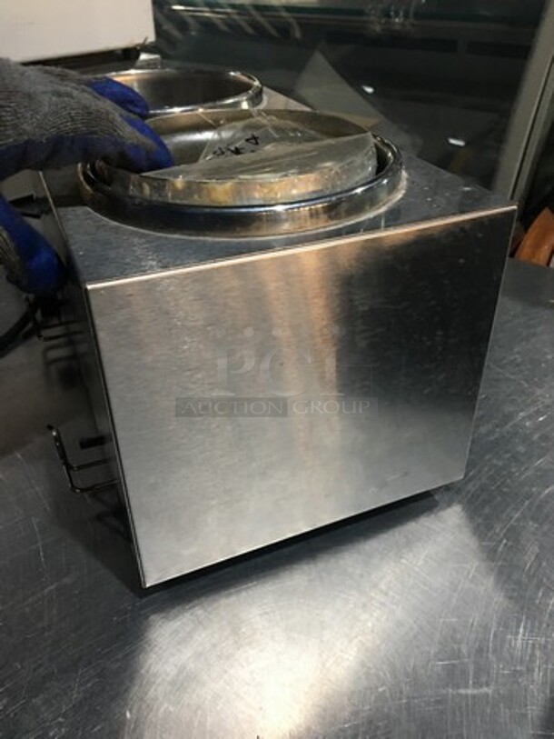 Server Commercial Countertop 2 Well Soup/Sauce Warmer! All Stainless Steel! Model TWINFS! 120V! - Image 3 of 11