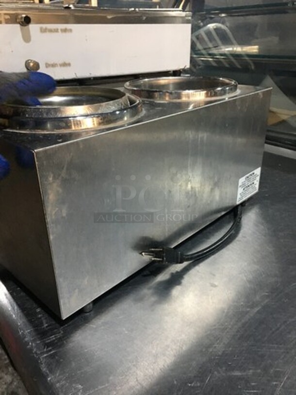 Server Commercial Countertop 2 Well Soup/Sauce Warmer! All Stainless Steel! Model TWINFS! 120V! - Image 4 of 11
