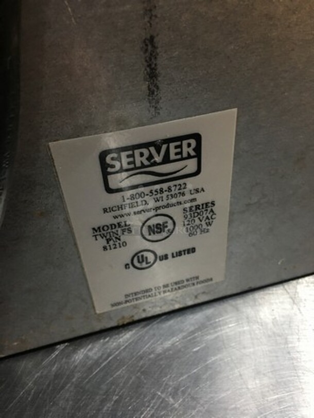 Server Commercial Countertop 2 Well Soup/Sauce Warmer! All Stainless Steel! Model TWINFS! 120V! - Image 6 of 10