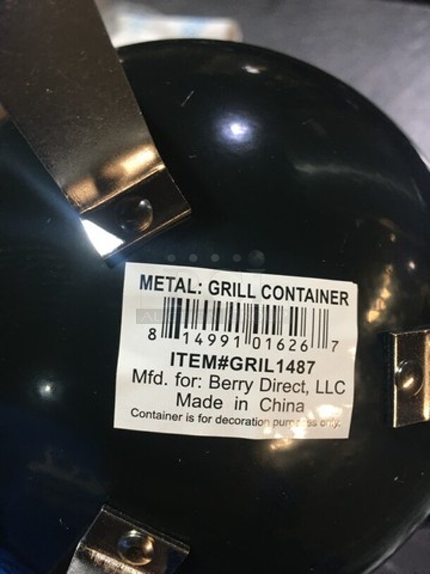 NICE! IN THE BOX! Metal "BBQ Grill" Arrangement Holder! - Image 7 of 8