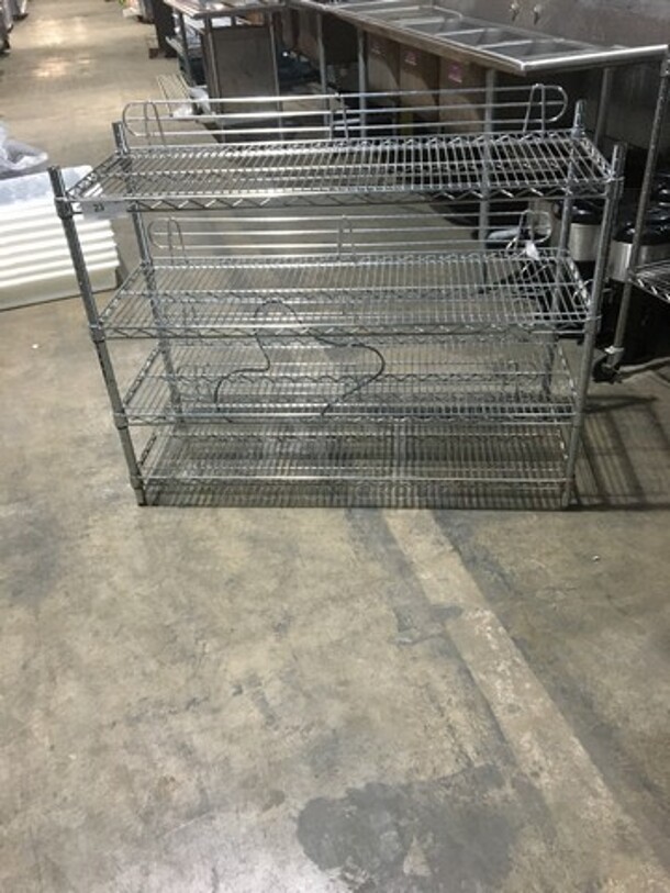 3 Tier Metro Rack! With Backsplash! On Legs! - Image 1 of 7