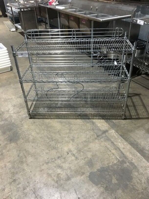 3 Tier Metro Rack! With Backsplash! On Legs! - Image 2 of 7