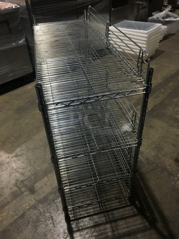 3 Tier Metro Rack! With Backsplash! On Legs! - Image 3 of 7