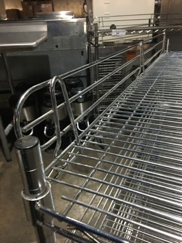 3 Tier Metro Rack! With Backsplash! On Legs! - Image 6 of 7