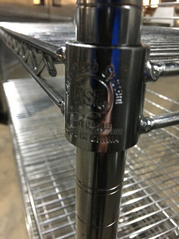 3 Tier Metro Rack! With Backsplash! On Legs! - Image 7 of 7