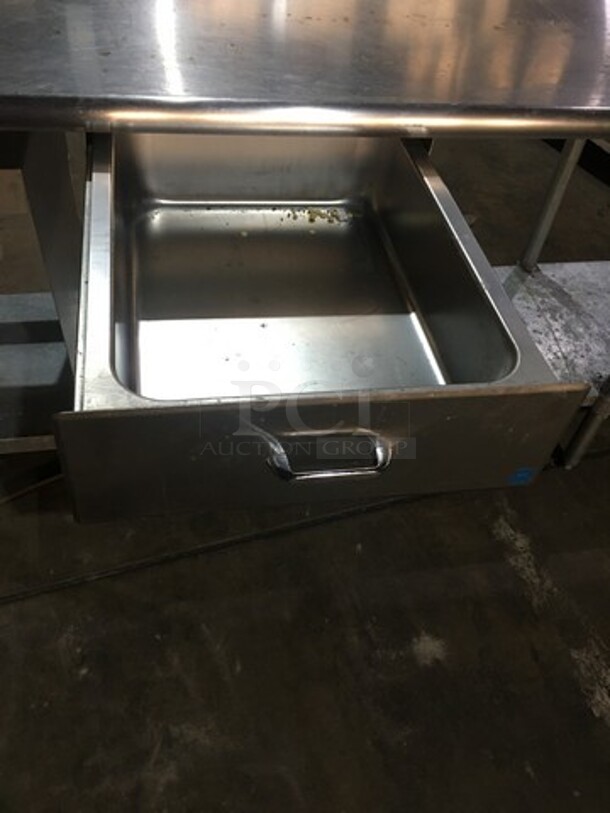 WOW! Duke Commercial Work/Prep Table! With 2 Drawers! With Backsplash! With Underneath Storage Space! All Stainless Steel! On Legs! - Image 9 of 12