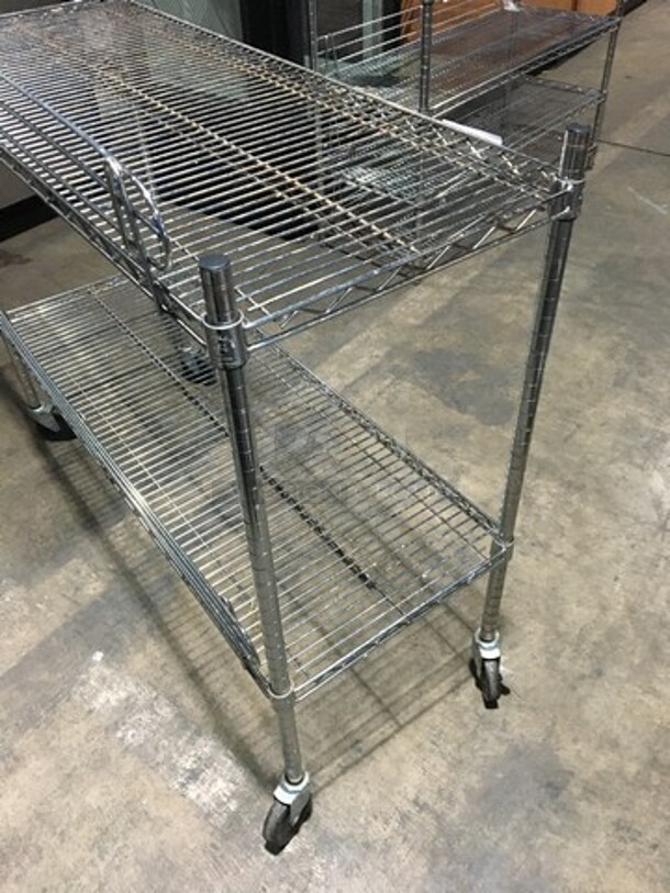 2 Tier Metro Rack! With Backsplash! On Casters! - Image 4 of 8