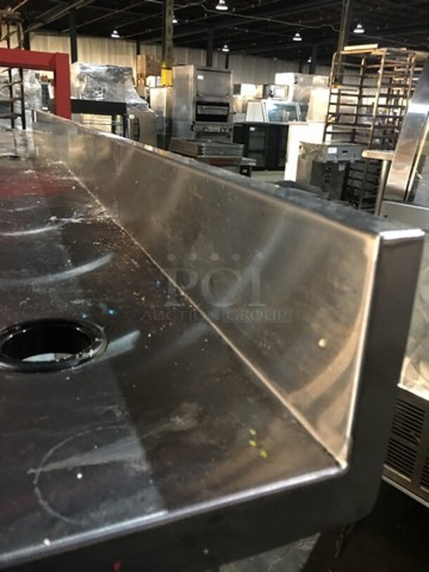 WOW! Duke Commercial Work/Prep Table! With 2 Drawers! With Backsplash! With Underneath Storage Space! All Stainless Steel! On Legs! - Image 12 of 12