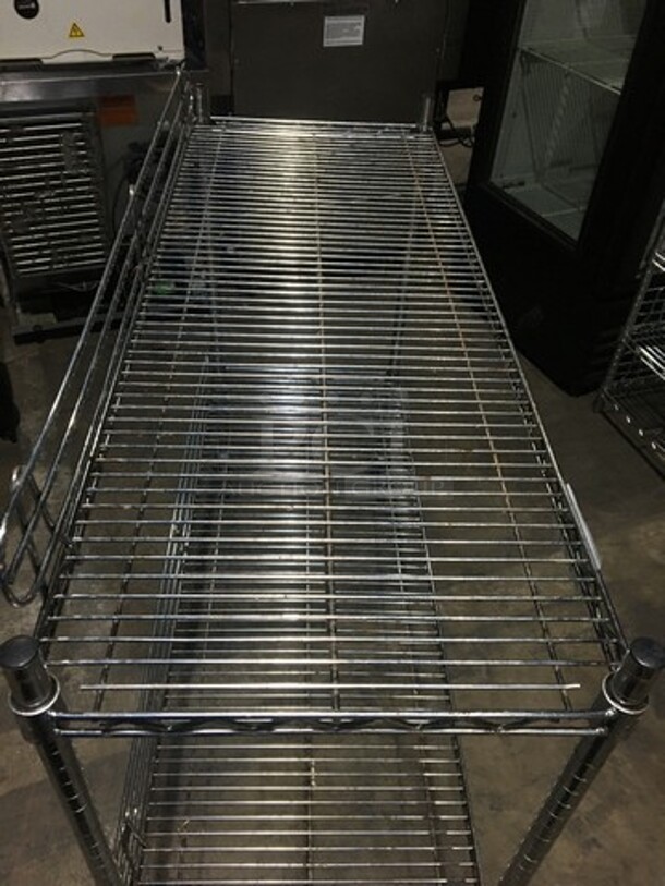 2 Tier Metro Rack! With Backsplash! On Casters! - Image 5 of 8