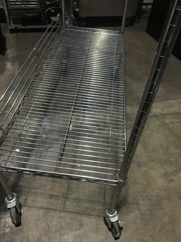 2 Tier Metro Rack! With Backsplash! On Casters! - Image 6 of 8