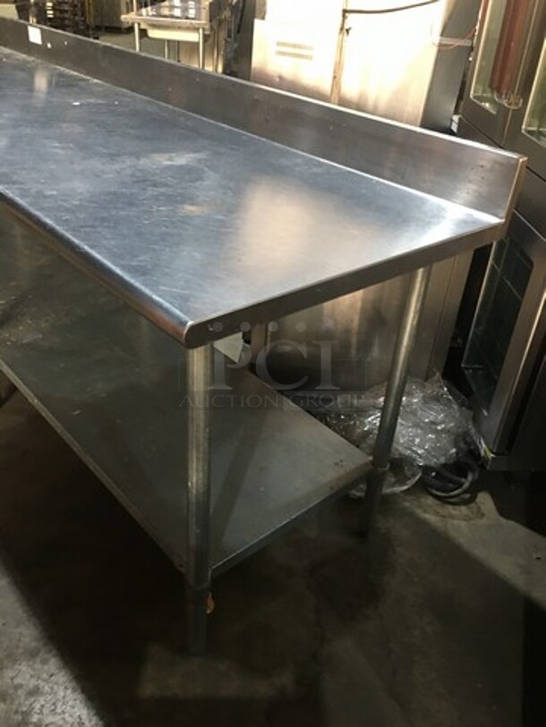 WOW! Duke Commercial Work/Prep Table! With Backsplash! With Underneath Storage Space! All Stainless Steel! Model 4165RM! On Legs! - Image 2 of 8