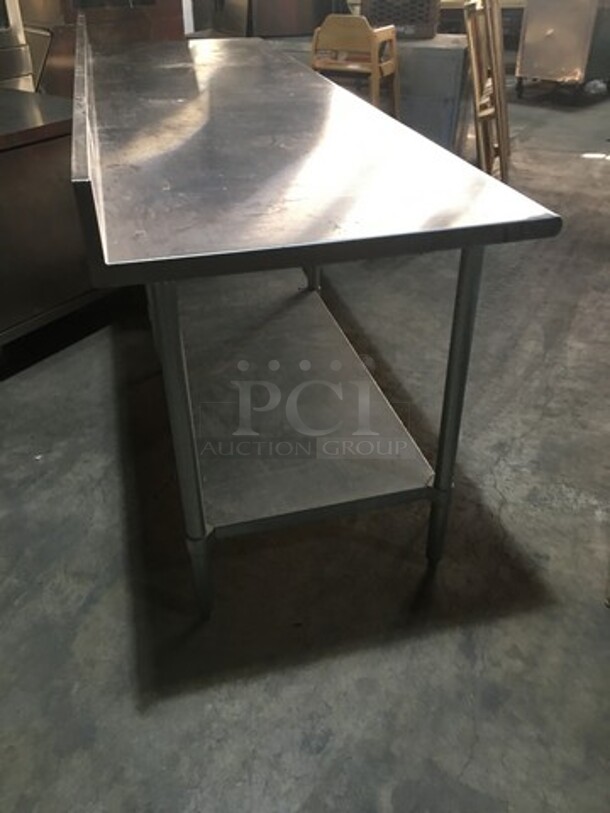 WOW! Duke Commercial Work/Prep Table! With Backsplash! With Underneath Storage Space! All Stainless Steel! Model 4165RM! On Legs! - Image 3 of 8