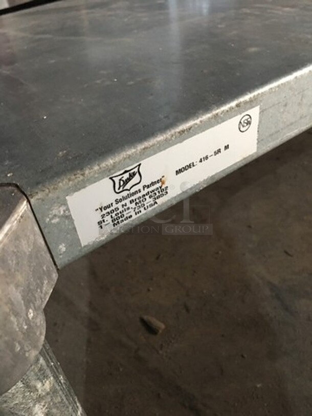 WOW! Duke Commercial Work/Prep Table! With Backsplash! With Underneath Storage Space! All Stainless Steel! Model 4165RM! On Legs! - Image 8 of 8