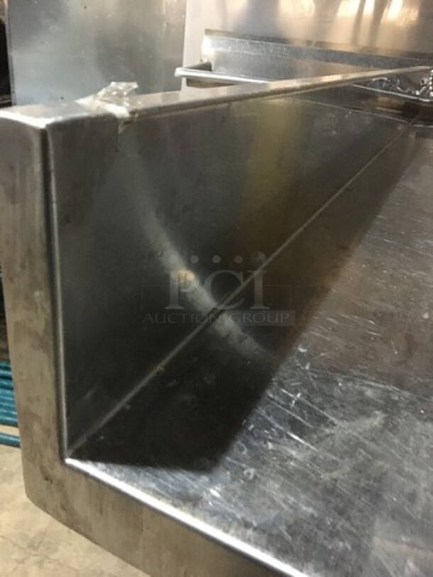 All Stainless Steel Work/Prep Table! With Backsplash! With Underneath Storage Space! On Legs! - Image 6 of 8