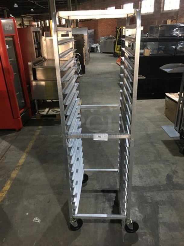 Advance Tabco Commercial Pan Transport Rack! Holds Full Size Trays! On Commercial Casters!