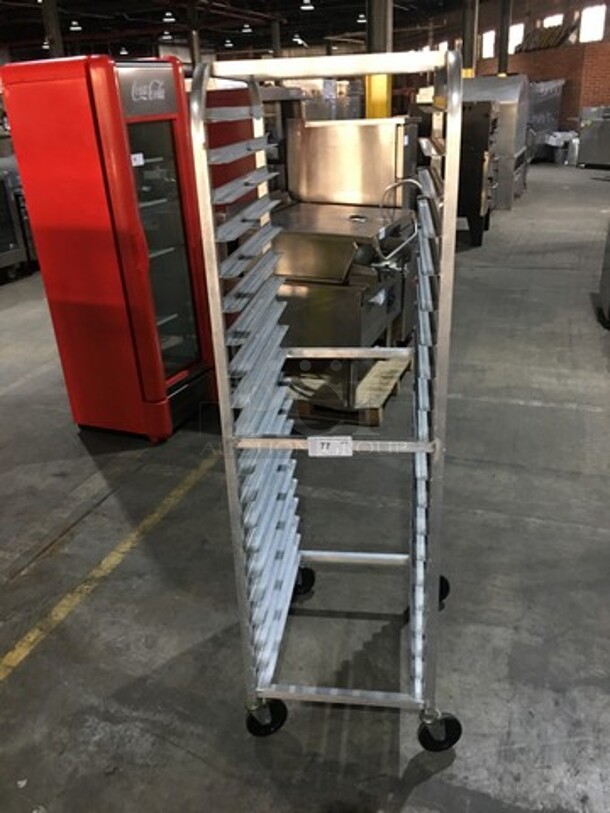 Advance Tabco Commercial Pan Transport Rack! Holds Full Size Trays! Model PR203W! On Commercial Casters!