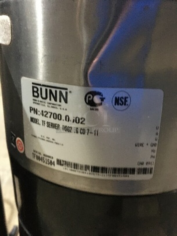 Bunn Commercial Portable Beverage Dispenser! Model TFSERVER! 2 X Your Bid! - Image 5 of 7