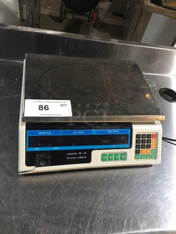 Commercial Countertop Scale! 60 LB Capacity! - Image 1 of 7