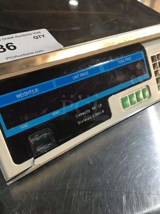 Commercial Countertop Scale! 60 LB Capacity! - Image 6 of 7