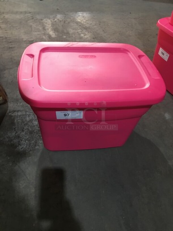 ALL ONE MONEY! Assorted Ceramic Vases! With Sterilite Poly Bin! - Image 1 of 6