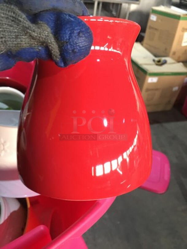 ALL ONE MONEY! Assorted Ceramic Vases & Metal Buckets! With Sterilite Poly Bin! - Image 6 of 8