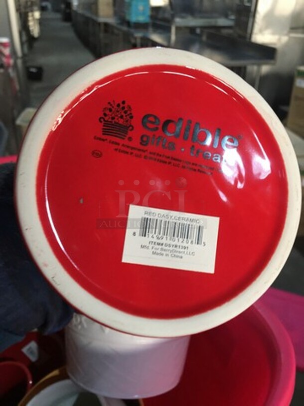 ALL ONE MONEY! Assorted Ceramic Vases & Metal Buckets! With Sterilite Poly Bin! - Image 7 of 8