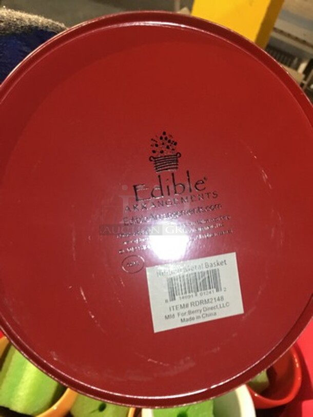 ALL ONE MONEY! Assorted Ceramic Vases & Metal Buckets! With Sterilite Poly Bin! - Image 7 of 9