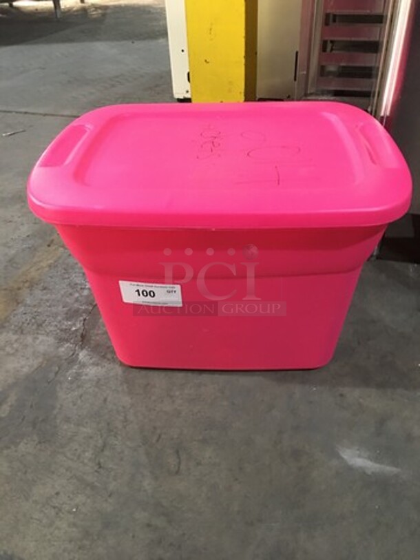 ALL ONE MONEY! Assorted Ceramic Vases & Metal Buckets! With Sterilite Poly Bin! - Image 1 of 11